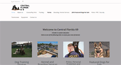 Desktop Screenshot of centralfloridak9.com